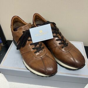 Bruno Magli Evo Cognac Leather Sneakers for Men